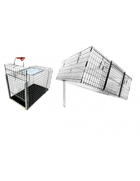 Klatka pułapka na koty Drop Trap - zestaw DT