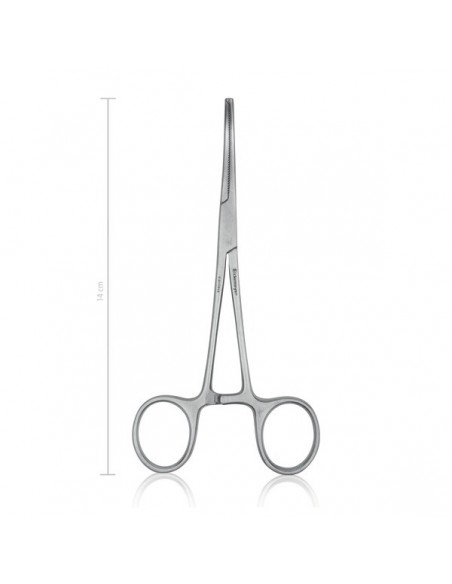 Kleszczyki naczyniowe z ząbkami KOCHER-OCHSNERA 14 cm wygięte