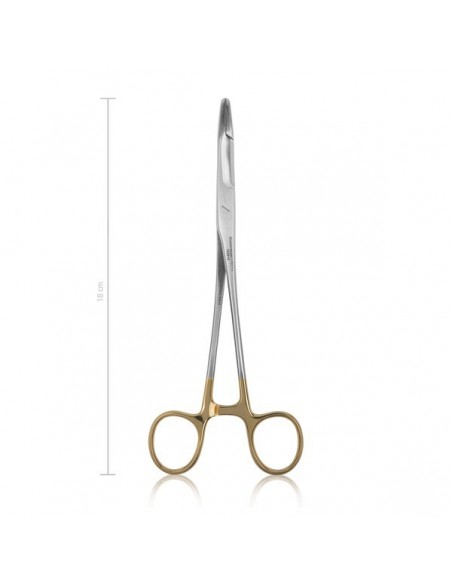 Igłotrzymacz z nożyczkami Olsen-Hegar 18 cm, wolfram