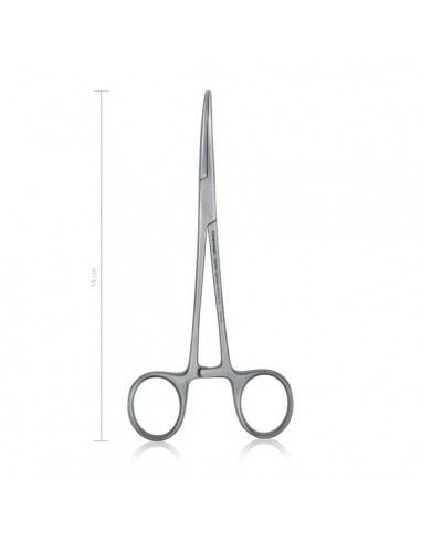 Kleszczyki naczyniowe CRILE 14 cm wygięte