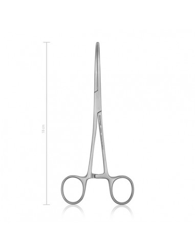 Kleszczyki naczyniowe PEAN 18 cm wygięte