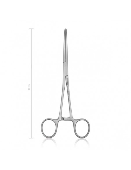 Kleszczyki naczyniowe PEAN 18 cm wygięte