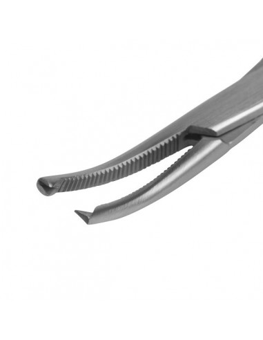 Kleszczyki naczyniowe z ząbkami HALSTEAD-MOSQUITO wygięte 12.5 cm