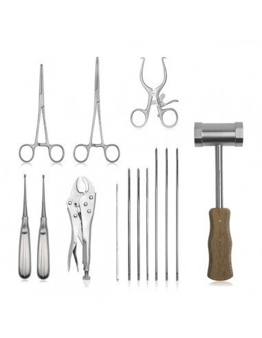 Zestaw do trepanacji u koni - zaawansowany