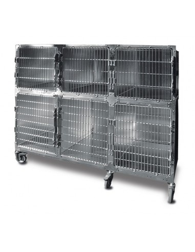 Zestaw 5 klatek ze stali nierdzewnej