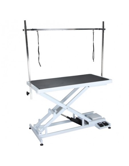 Stół trymerski z podnośnikiem, elektryczny