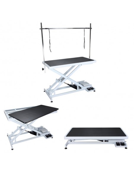 Stół trymerski z podnośnikiem, elektryczny