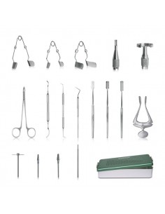 Zestaw dentystyczny dla gryzoni z instrumentami obrotowymi