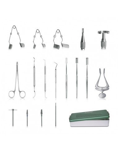 Zestaw dentystyczny dla gryzoni z instrumentami obrotowymi