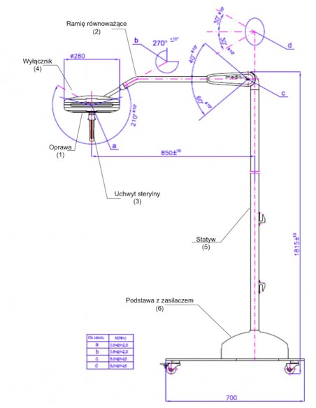 Lampa zabiegowa SOLIS 60
