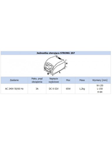 Mikrosilnik STRONG 207 z prostnicą