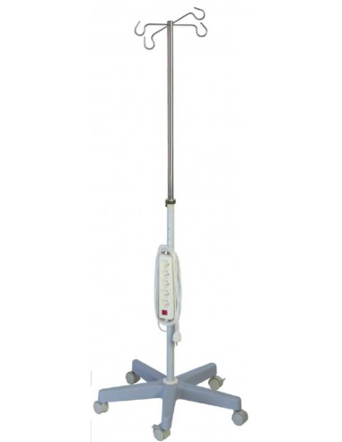 Stojak na kroplówki z listwą zasilającą