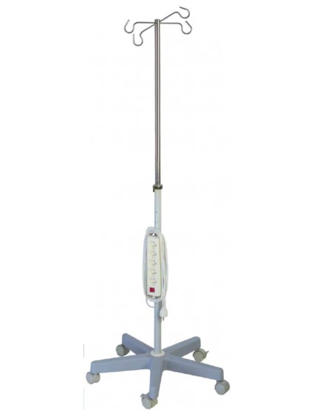 Stojak na kroplówki z listwą zasilającą