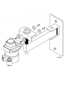 Montaż ścienny parownika - zestaw
