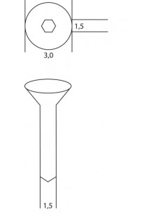 Śruby korowe dł. 10 mm śr.... 2